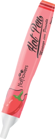 Вкусовая ручка для рисования на теле HOT PEN PIMENTA со вкусом клубники и острого перца